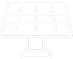 Icon of a solar panel on a stand, representing rooftop solar energy