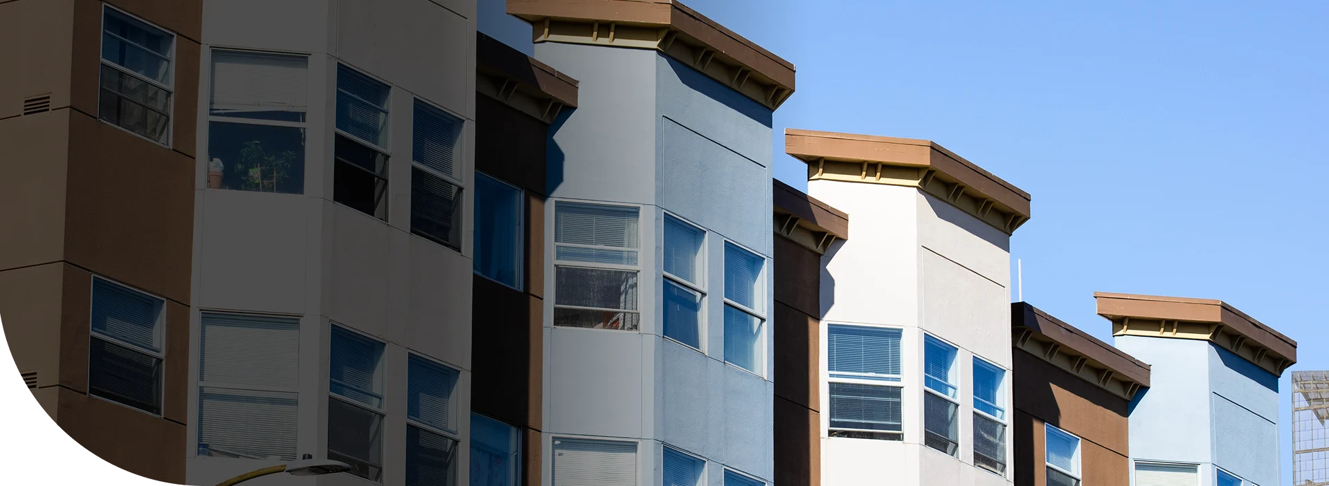 Houses lined up in order