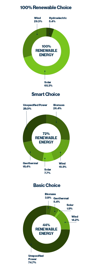 Energy Pie Charts